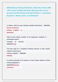 ISSA Personal Training Final Exam &vert;&vert; Most Recent Exam 2026 -2027 Actual Complete Real Exam Questions And Correct Answers &lpar;Verified Answers&rpar; Already Graded A&plus; &vert; Guaranteed Success&excl;&excl; &vert;&vert; Newest  Exam &vert; Just Released&excl;&excl;