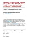 SHARP EKG &lpar;ECG Interpretation&comma; Cardiology & Nursing&rpar; Study Guide 2026&sol;2027 &vert; High-Yield ECG Practice Questions&comma; Rhythm Interpretation & Detailed Rationales