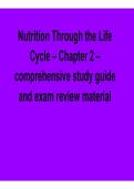 Nutrition Through the Life Cycle Chapter 2 Comprehensive Study Guide Exam Review Material Lifespan Nutrition Development Dietary Needs 2025&sol; 2026