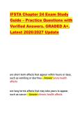 IFSTA Chapter 24 Exam Study &NewLine;Guide &ndash; Practice Questions with &NewLine;Verified Answers&period; GRADED A&plus;&period; &NewLine;Latest 2026&sol;2027 Update 