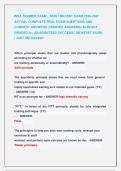 ISSA TRAINER EXAM &vert;&vert; MOST RECENT EXAM 2026-2027 &NewLine;ACTUAL COMPLETE REAL EXAM QUESTIONS AND &NewLine;CORRECT ANSWERS &lpar;VERIFIED ANSWERS&rpar; ALREADY &NewLine;GRADED A&plus; &vert;GUARANTEED SUCCESS&excl;&excl; NEWESST EXAM                 &NewLine;&vert; JUST RELEASED&excl;&excl;