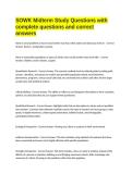 SOWK Midterm Study Questions with complete questions and correct answers&period;docx