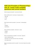 NUR 210 Principles of Pharmacology&period;docx