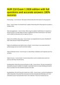 NUR 210 Exam 1 2026 edition with full questions and accurate answers 100&period;docx