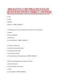 2026 DAVITA CCHT PRACTICE EXAM&NewLine;QUESTIONS WITH CORRECT ANSWERS