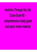 Nutrition Through the Life Cycle Exam 2 Comprehensive Study Guide Exam Review Material Lifespan Nutrition Midterm Exam Preparation 2025&sol; 2026