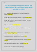 NHA and Core Exam Preparation Newest 2026-2027 With &NewLine;Complete Questions And Correct Detailed Answers &vert; Brand &NewLine;New Version &vert; A&plus; Graded