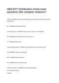 IAED ECT Certification review exam questions with complete solutions