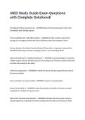 IAED Study Guide Exam Questions with Complete Solutions