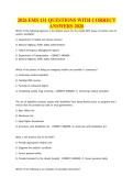2026 EMS 131 QUESTIONS WITH CORRECT&NewLine;ANSWERS 2026