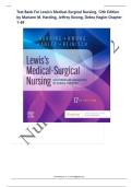 Test Bank For Lewis's Medical-Surgical Nursing&comma; 12th Edition by Mariann M&period; Harding&comma; Jeffrey Kwong&comma; Debra Hagler Chapter 1-69&NewLine;