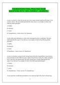 FOUNDATIONS FINAL PRACTICE EXAM QUESTIONS WITH 100&percnt; CORRECT ANSWERS &period;