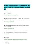 TFM03 CERTIFICATION EVALUATION TEST &NewLine;2026 QUESTIONS AND ANSWERS GRADED &NewLine;A&plus;