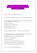 UNIT 1 FOUNDATIONS OF NURSING PRACTICE EXAM QUIZZES WITH 100&percnt; CORRECT ANSWERS &period;