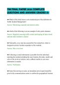 TIM FINAL PAPER 2026 COMPLETE &NewLine;QUESTIONS AND ANSWERS GRADED A&plus; 