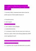 LMSW Practice Test Questions and 100&percnt; verified answers&vert; Latest Update 2026-2027