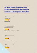 US & GA History Exemption Exam &lpar;UGA&rpar; Questions with 100&percnt; Certified Solutions &vert; Latest Update 2026 &vert; 2027&period;&NewLine; &NewLine;   Quiz&lowbar;&lowbar;&lowbar;&lowbar;&lowbar;&lowbar;&lowbar;&lowbar;&lowbar;&lowbar;&lowbar;&lowbar;&lowbar;&lowbar;&lowbar;&lowbar;&lowbar;&quest; &NewLine;&period;&period;&period;California 1990s - &NewLine;   ANSWER&NewLine;Affirmative Action&NewLine;&NewLine;&NewLine;   Quiz&lowbar;&lowbar;&lowbar;&lowbar;&lowbar;&lowbar;&lowbar;&lowbar;&lowbar;&lowbar;&lowbar;&lowbar;&lowbar;&lowbar;&lowbar;&lowbar;&lowbar;&quest; &NewLine;"Empire State of the So