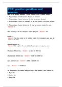 FP-C practice questions and answers