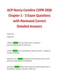 ACP Nancy Caroline COPR 2026 Chapter 1 - 5 Exam Questions with Reviewed Correct Detailed Answers