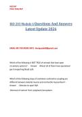 BIO 203 Module 6 Questions And Answers Latest Update 2026