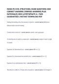 NCEES PE CIVIL STRUCTURAL EXAM QUESTIONS AND CORRECT ANSWERS &lpar;VERIFIED ANSWERS&rpar; PLUS RATIONALES 2026 LATESTUPDATE A&plus; PASS GUARANTEED &vert; INSTANT DOWNLOAD PDF&NewLine;&NewLine;