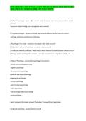 PSYCHOLOGY 1010 FINAL EXAM - 400 QUESTIONS AND ANSWERS &vert; 2026 UPDATE &vert; WITH COMPLETE SOLUTIONS&period;&NewLine;