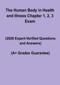 Human Body in Health & Illness Chapters 1&ndash;3 Study Guide & Revision Notes 2026
