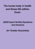 Human Body in Health and Illness 6th Edition Complete Study Guide & Nursing Notes 2026