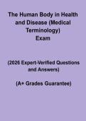 Medical Terminology for Human Body in Health and Disease Study Guide 2026 Nursing Notes