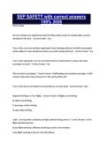 SEP SAFETY with correct answers 100&percnt; 2026