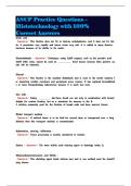 ASCP Practice Questions &ndash; Histotechnology with 100&percnt; Correct Answers