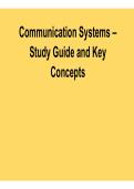 Communication Systems Study Guide and Key Concepts Comprehensive Exam Review Material Data Communication and Network Fundamentals 2025&sol; 2026
