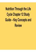 Nutrition Through the Life Cycle Chapter 12 Study Guide Key Concepts and Review Exam Material Lifespan Nutrition and Dietary Requirements 2025&sol; 2026