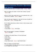Histotechnician Practice Questions and Answer
