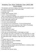 Ambulatory Care Nurse Certification Exam &lpar;ANCC&rpar; With Correct Answers