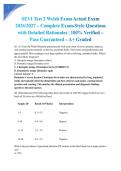 SEVI Test 2 Welsh Exam Actual Exam 2026&sol;2027 &ndash; Complete Exam-Style Questions with Detailed Rationales &vert; 100&percnt; Verified &ndash; Pass Guaranteed &ndash; A&plus; Graded&NewLine;&NewLine;