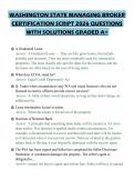 WASHINGTON STATE MANAGING BROKER&NewLine;COMPREHENSIVE STUDY GUIDE 2026 FULL&NewLine;QUESTIONS AND SOLUTIONS GRADED A&plus;