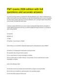 PMT exams 2026 edition with full questions and accurate answers&period;docx
