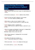 Histotechnology-Processing Questions and Answers Updated 2026