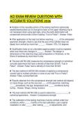 ACI EXAM REVIEW QUESTIONS WITH&NewLine;ACCURATE SOLUTIONS 2026