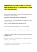 MHA 706 Midterm- Lord WITH 104 QUESTIONS AND ANSWERS NEWEST RATED A&plus; 2025&sol;2026 NEW EDITION 100&percnt; VERIFIED CORRECT