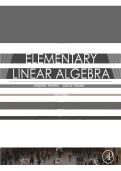Elementary Linear Algebra 6th Edition 9780128229781 Comprehensive Study Guide Exam Review Material Matrices&comma; Vector Spaces&comma; and Linear Transformations 2025&sol; 2026