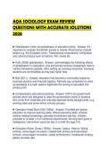 AQA SOCIOLOGY EXAM REVIEW&NewLine;QUESTIONS WITH ACCURATE SOLUTIONS&NewLine;2026
