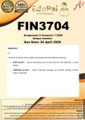 FIN3704 Assignment 2 &lpar;COMPLETE ANSWERS&rpar; Semester 1 2026 - DUE 24 April 2026