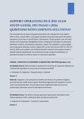 Support Operations PH II &ndash; SPO Phase 1 &lpar;2026&rpar;&comma; Pre-Exam Study Guide with Complete Solutions