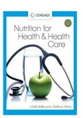 Test Bank for Nutrition for Health and Health Care&comma; 8th Edition by Debruyne & Pinna&comma; All Chapters 1 to 25 Covered&NewLine;