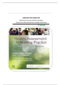 COMPLETE TEST BANK FOR Health Assessment for Nursing Practice 8th Edition by Susan Fickertt Wilson PhD RN Jean Foret Giddens PhD RN FAAN&NewLine;