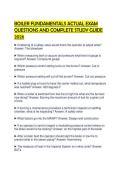 BOILER FUNDAMENTALS ACTUAL EXAM&NewLine;QUESTIONS AND COMPLETE STUDY GUIDE&NewLine;2026
