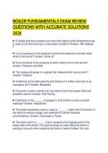 BOILER FUNDAMENTALS EXAM REVIEW&NewLine;QUESTIONS WITH ACCURATE SOLUTIONS&NewLine;2026
