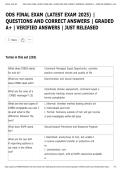ODS FINAL EXAM &lpar;LATEST EXAM 2025&rpar; &vert;&NewLine;QUESTIONS AND CORRECT ANSWERS &vert; GRADED A&plus; &vert; VERIFIED ANSWERS &vert; JUST RELEASED&NewLine;&NewLine;